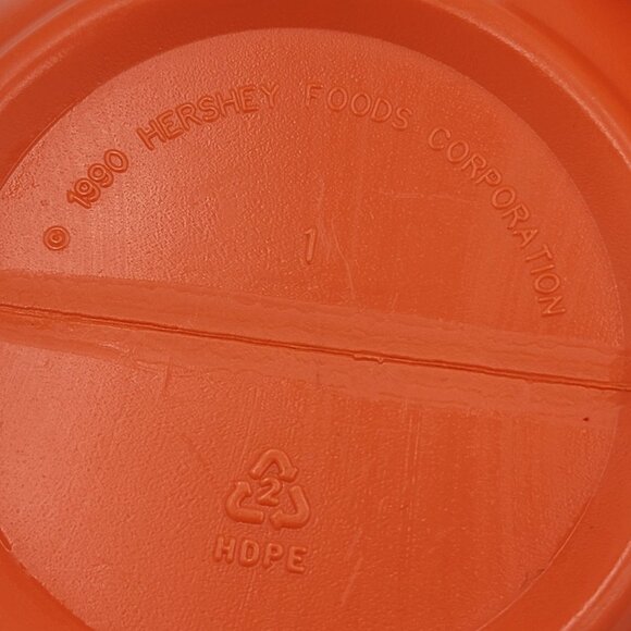 Vtg Hersheys 90s y2k Halloween decor Pumpkin-Shaped Candy Dish - Picture 6 of 10